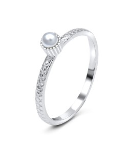 Pearl Silver Rings NSR-2906